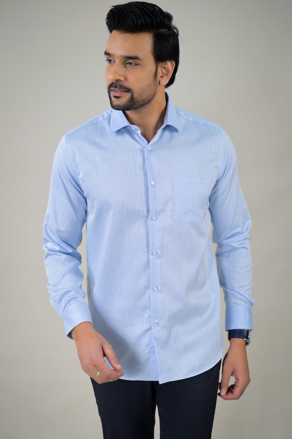 Park Avenue Mens Striper Formal Shirt