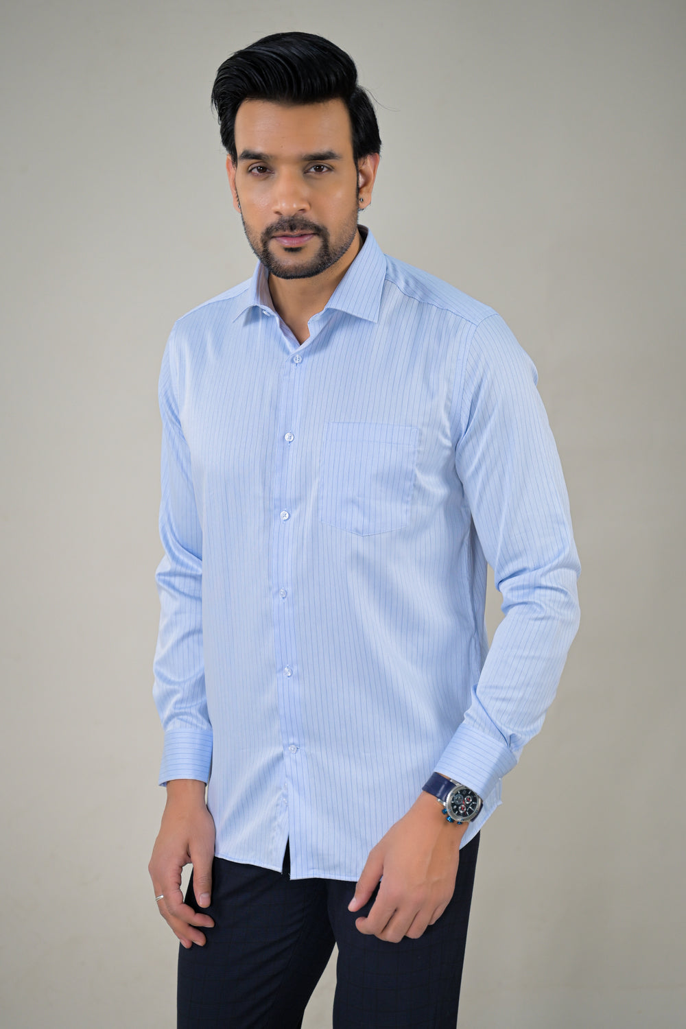 Park Avenue Mens Striper Formal Shirt