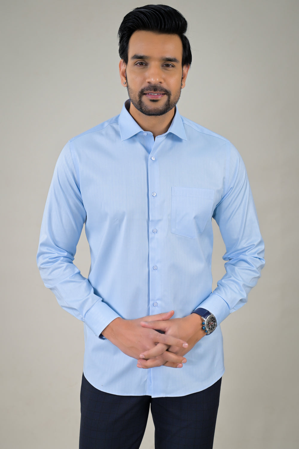 Park Avenue Mens Classic Solid  Formal Shirt