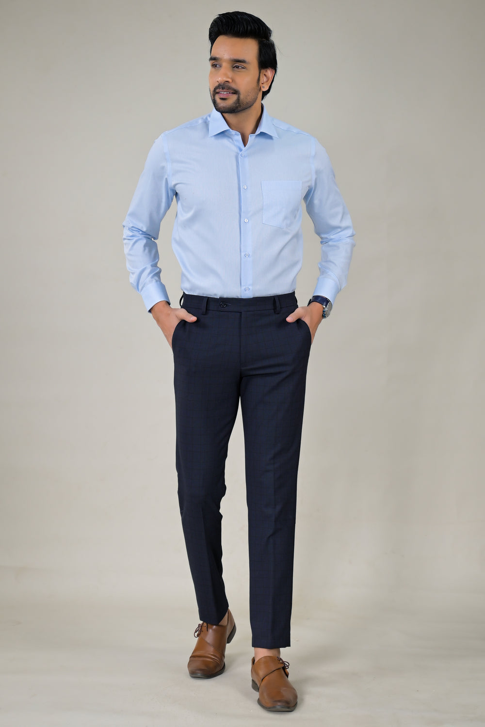 Park Avenue  Mens Plain Formal Office Wear Shirt