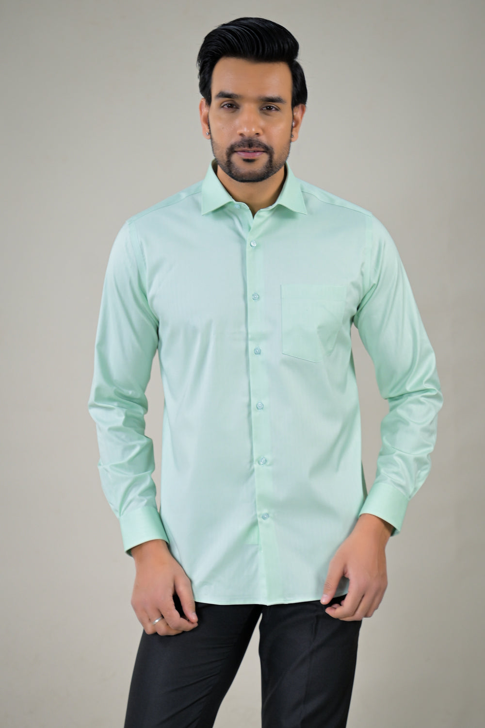 Park Avenue Mens Classic Solid  Formal Shirt