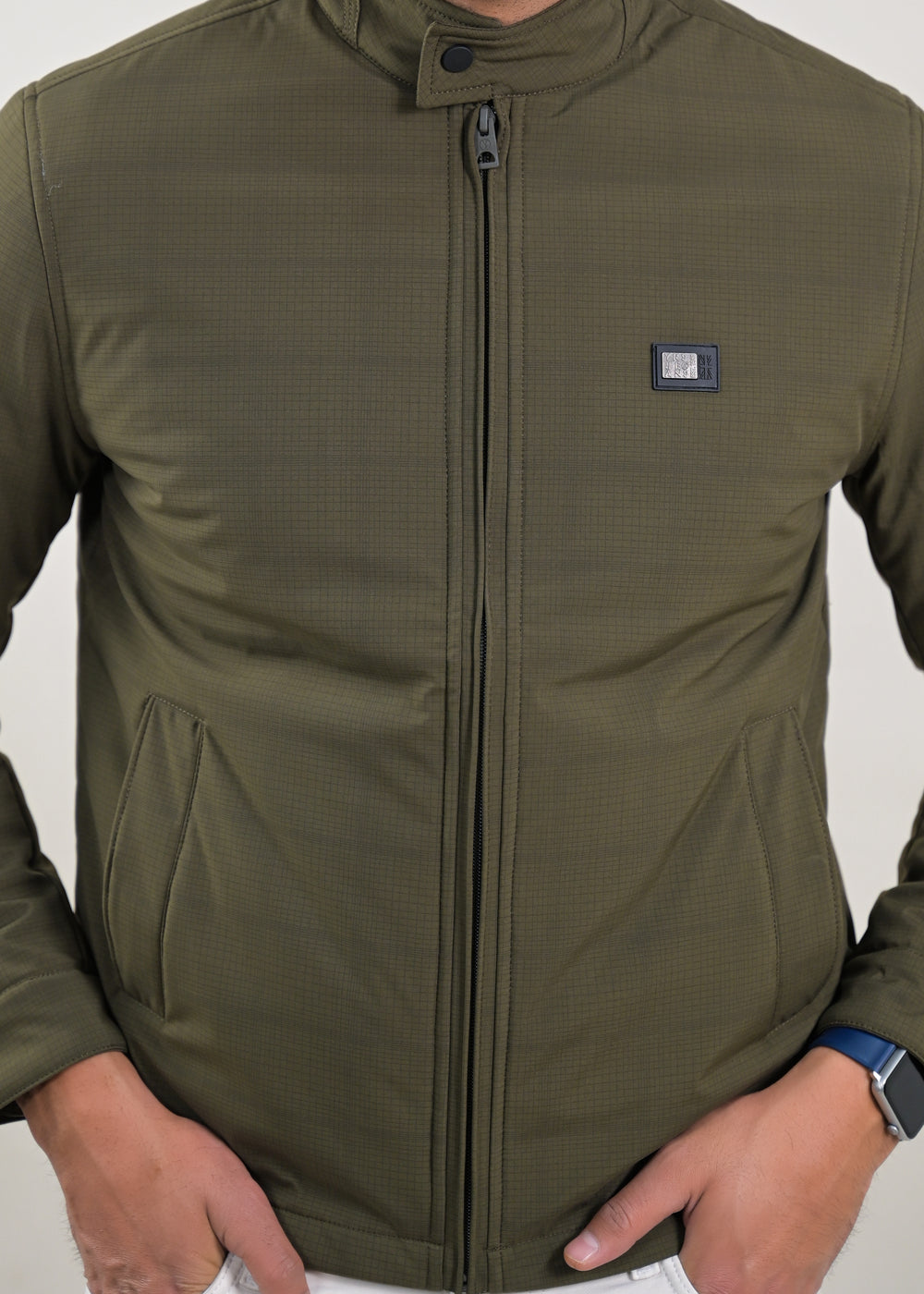 Soul Armor Fine Check Pattern Full Sleeve Jacket