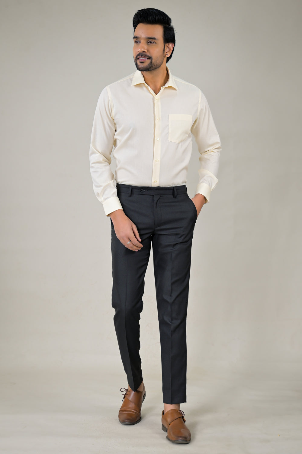 Park Avenue  Mens Plain Formal Office Wear Shirt