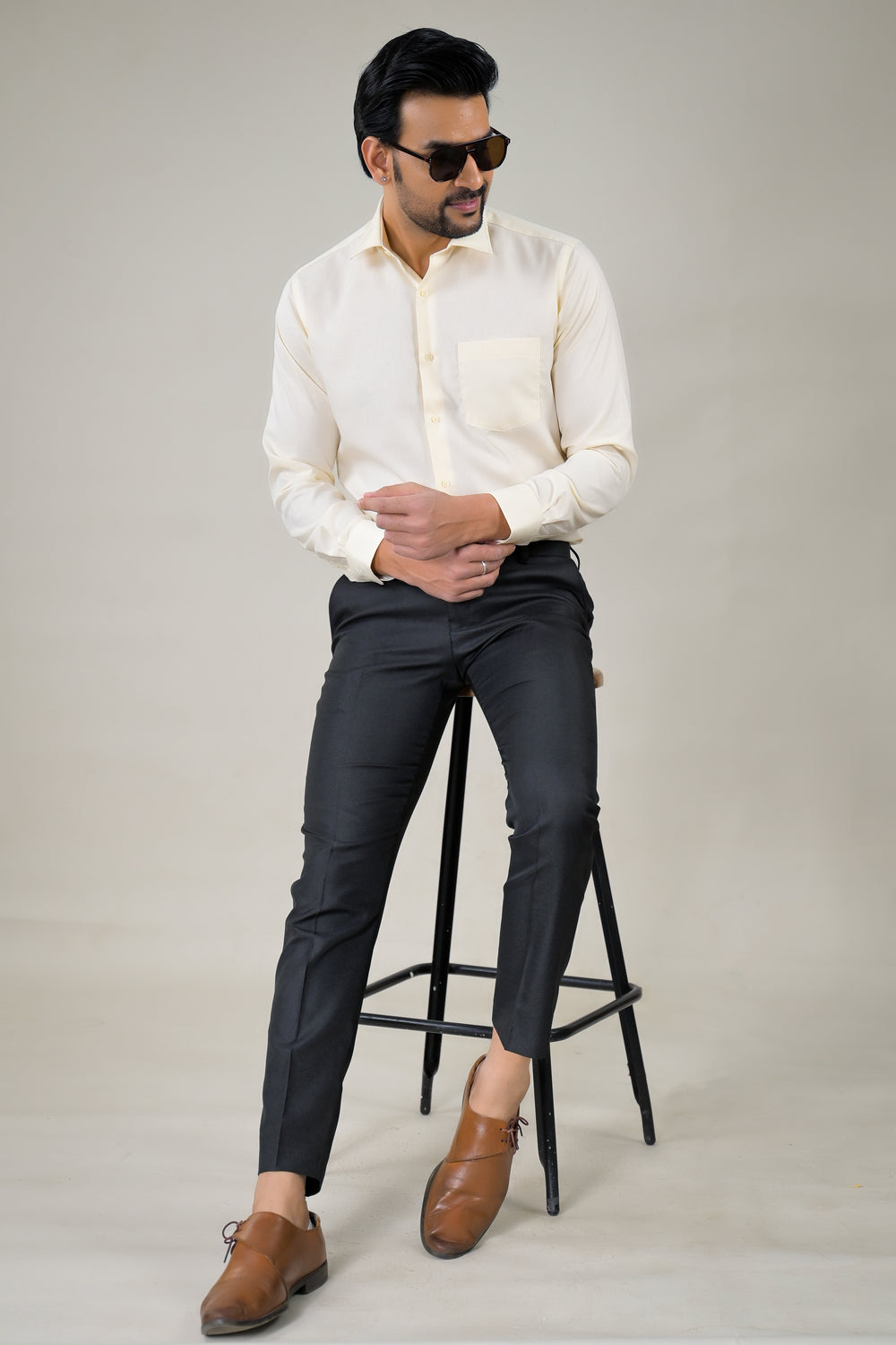 Park Avenue  Mens Plain Formal Office Wear Shirt