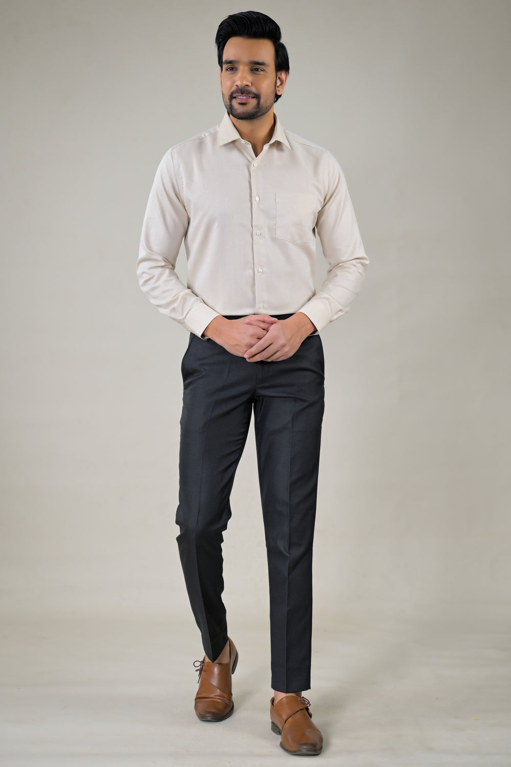 Park Avenue  Elegant Textured Formal Shirt