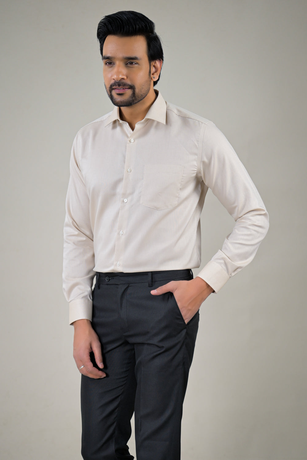Park Avenue  Elegant Textured Formal Shirt
