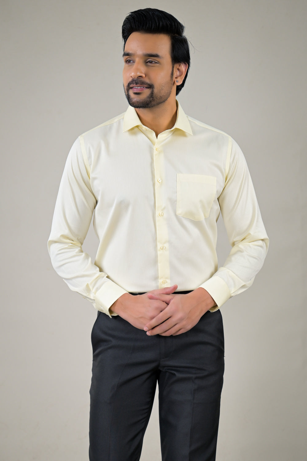 Park Avenue Mens Stripes  Formal Shirt