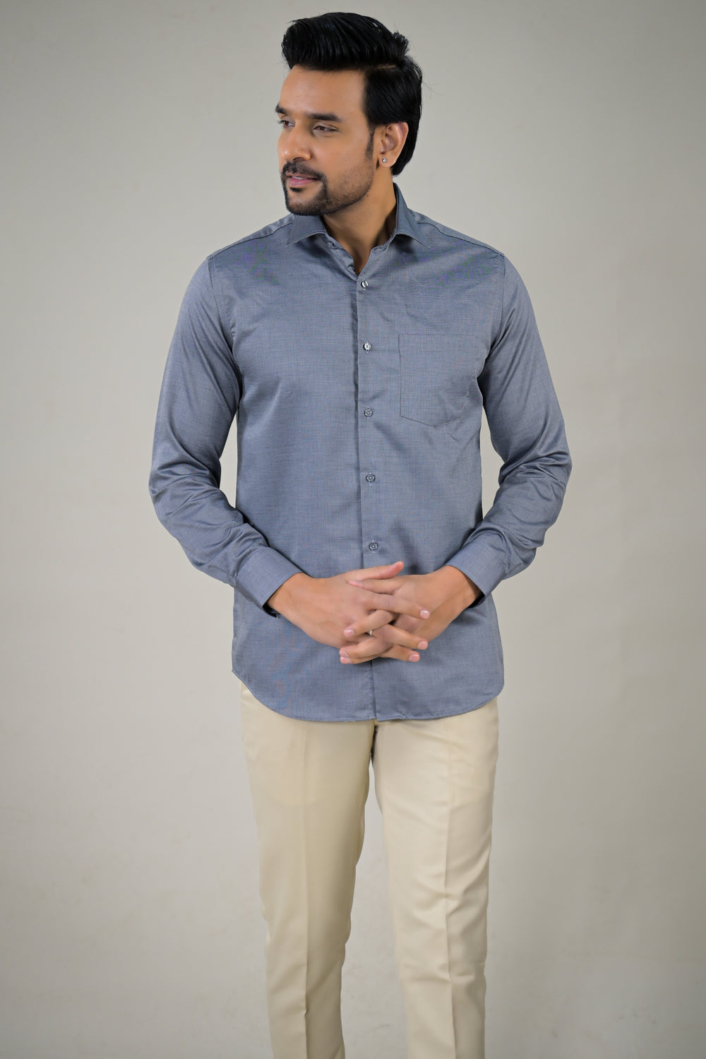 Park Avenue  Elegant Textured Formal Shirt