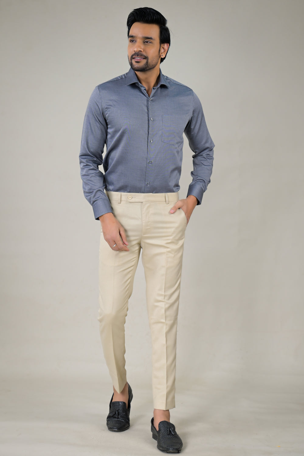 Park Avenue  Elegant Textured Formal Shirt