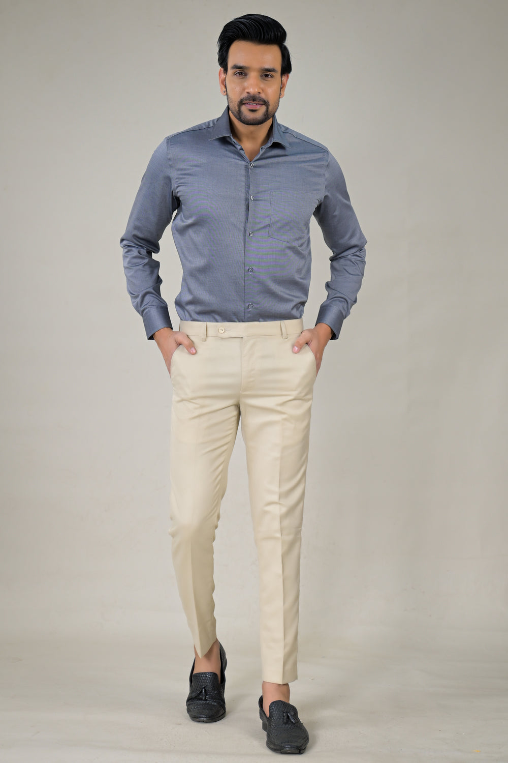 Park Avenue  Elegant Textured Formal Shirt