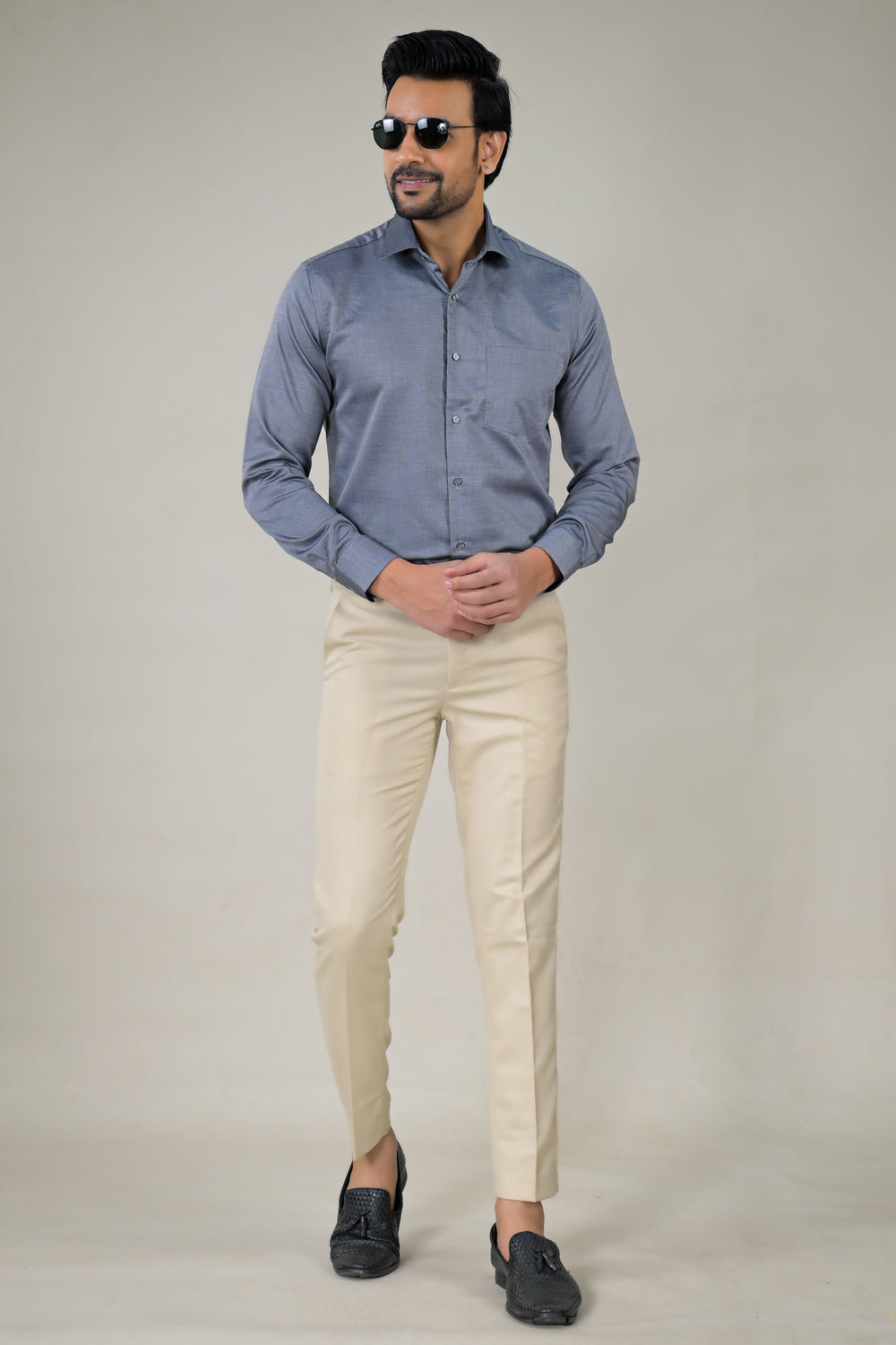Park Avenue  Elegant Textured Formal Shirt