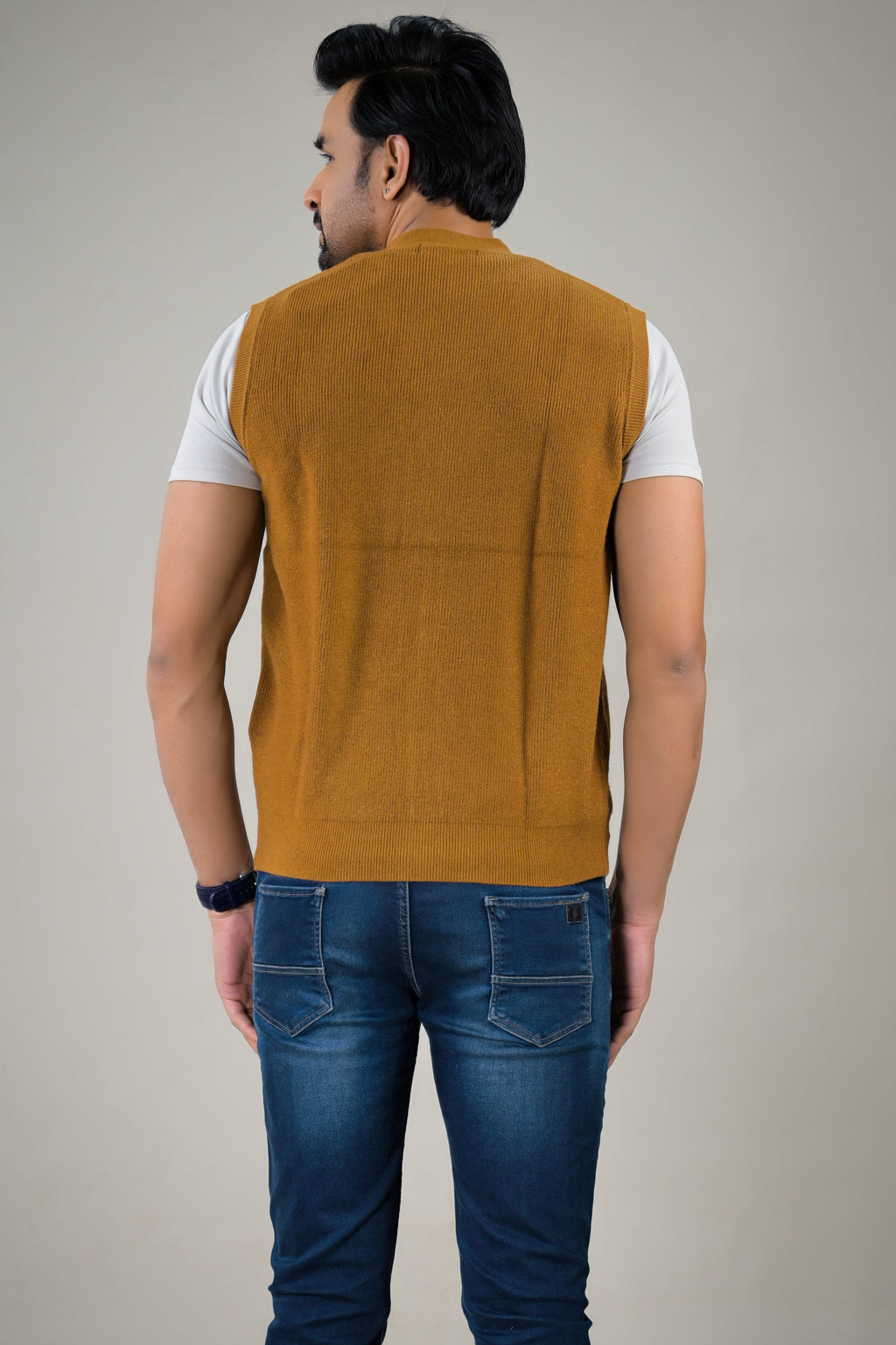 Soul Armor Men's Sleeveless V-Neck Cardigan Vest Classic Knit Button-Down Sweater Vest