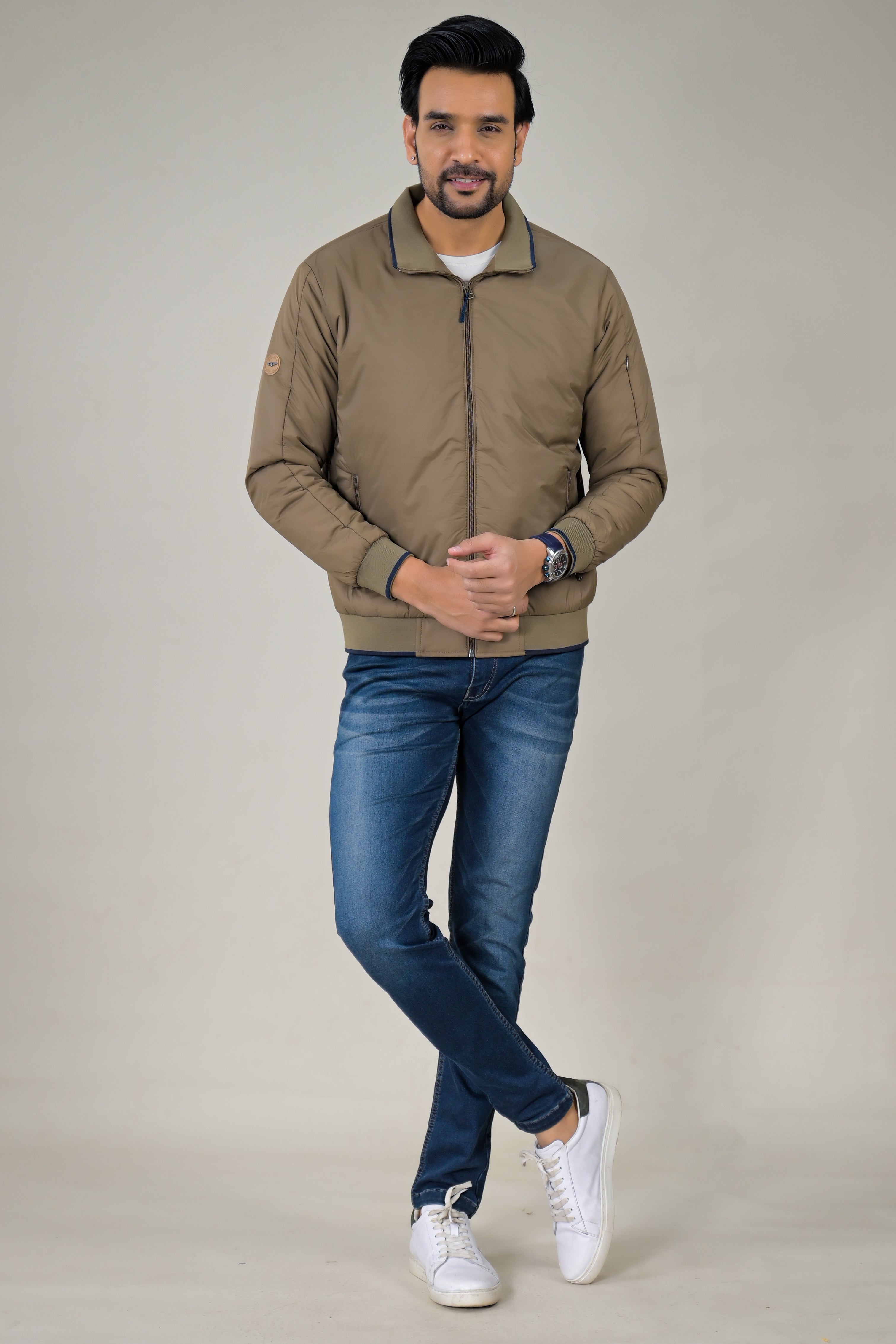 Color-Plus Sleek & Lightweight Casual Jackets Everyday Stand-Collar Jackets The Essential Transitional Jacket