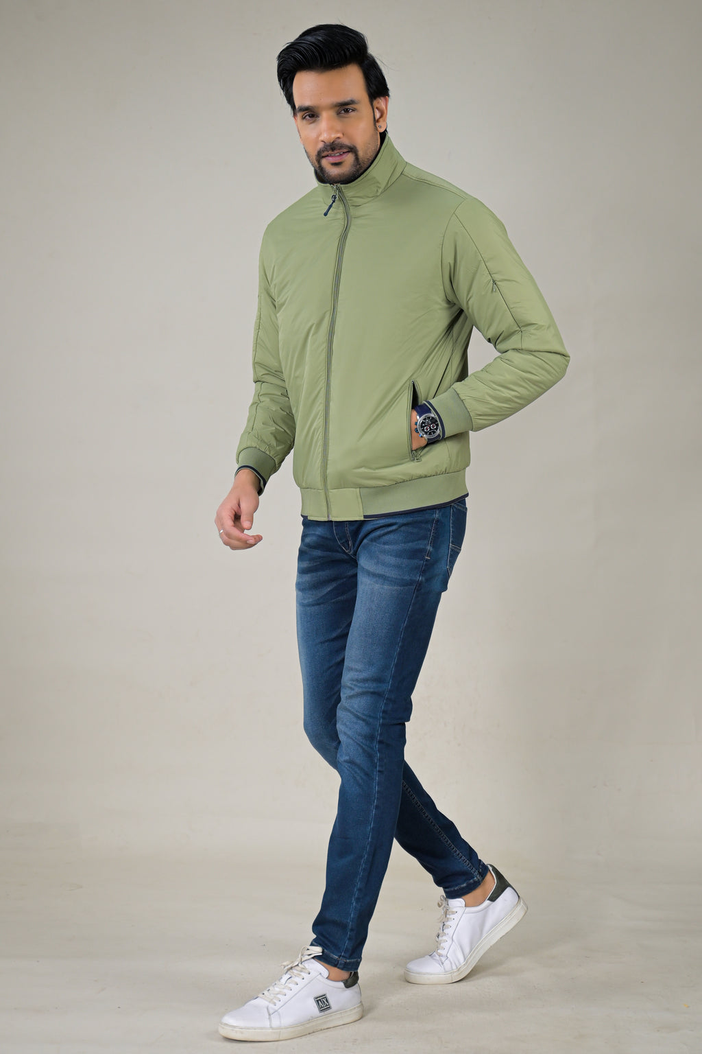 Color-Plus Sleek & Lightweight Casual Jackets Everyday Stand-Collar Jackets The Essential Transitional Jacket