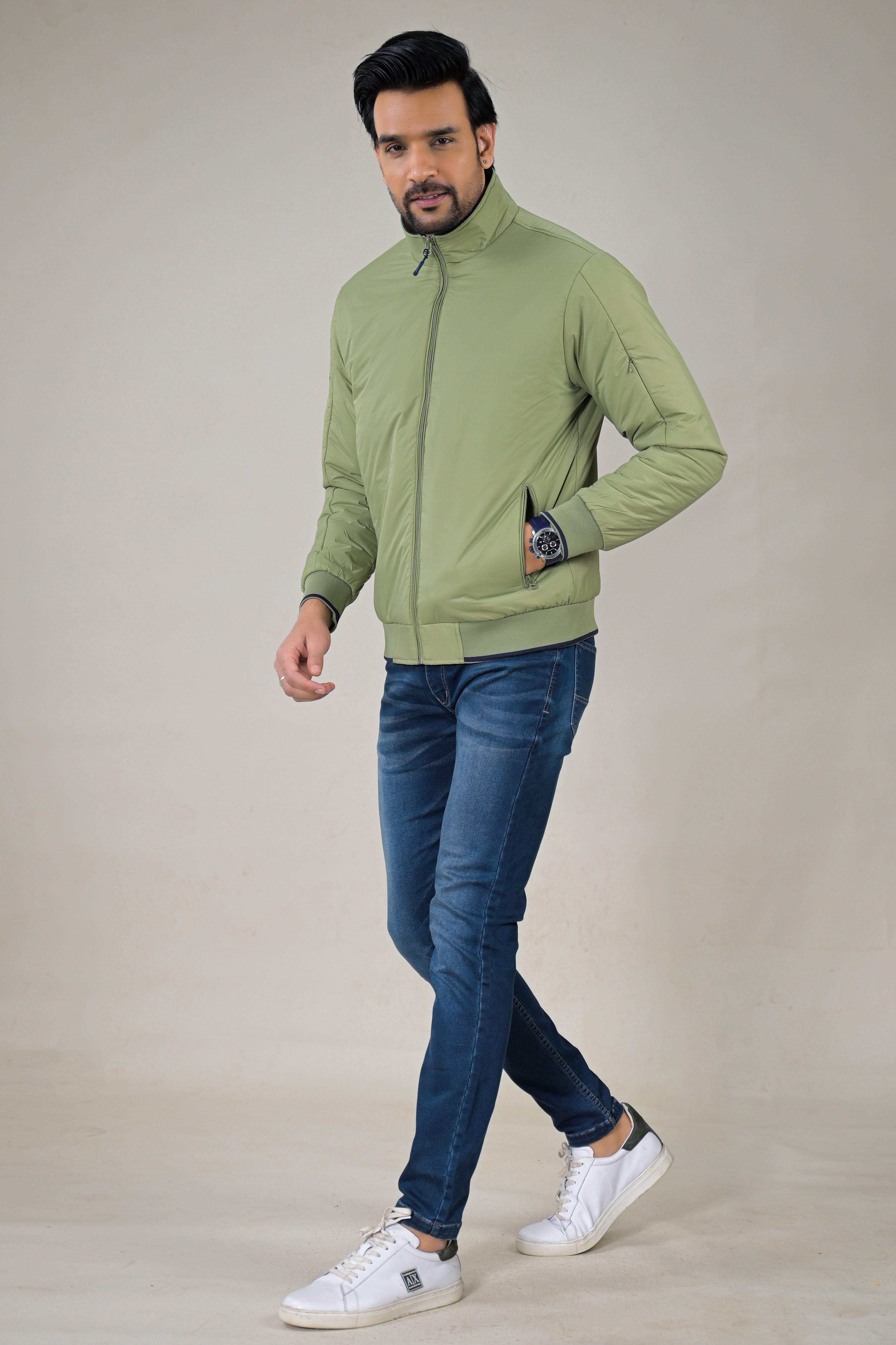 Color-Plus Sleek & Lightweight Casual Jackets Everyday Stand-Collar Jackets The Essential Transitional Jacket