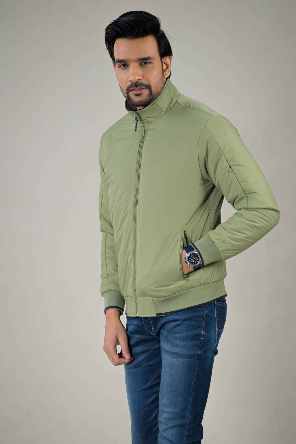 Color-Plus Sleek & Lightweight Casual Jackets Everyday Stand-Collar Jackets The Essential Transitional Jacket