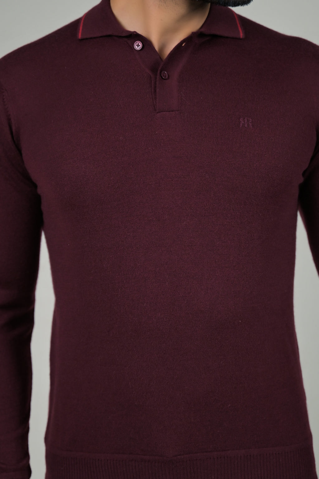 Raymond Mens Classic Textured Polo Neck Sweater