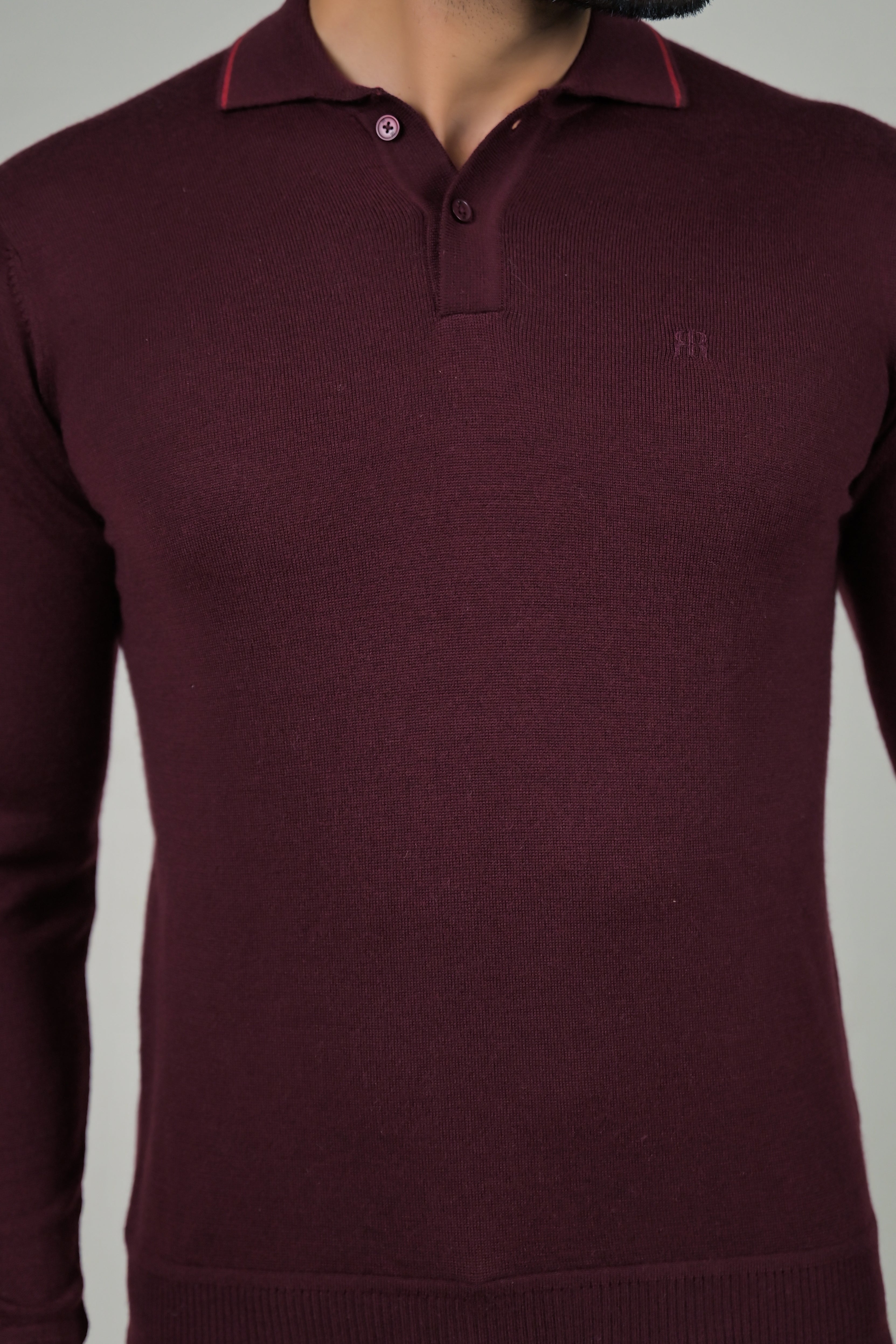 Raymond Mens Classic Textured Polo Neck Sweater