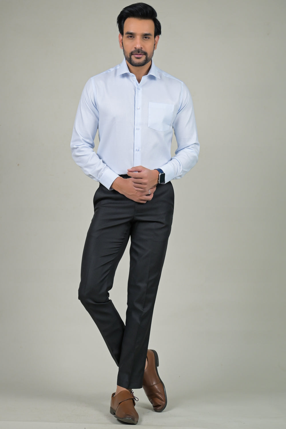 Park Avenue Mens Textured Formal Shirt