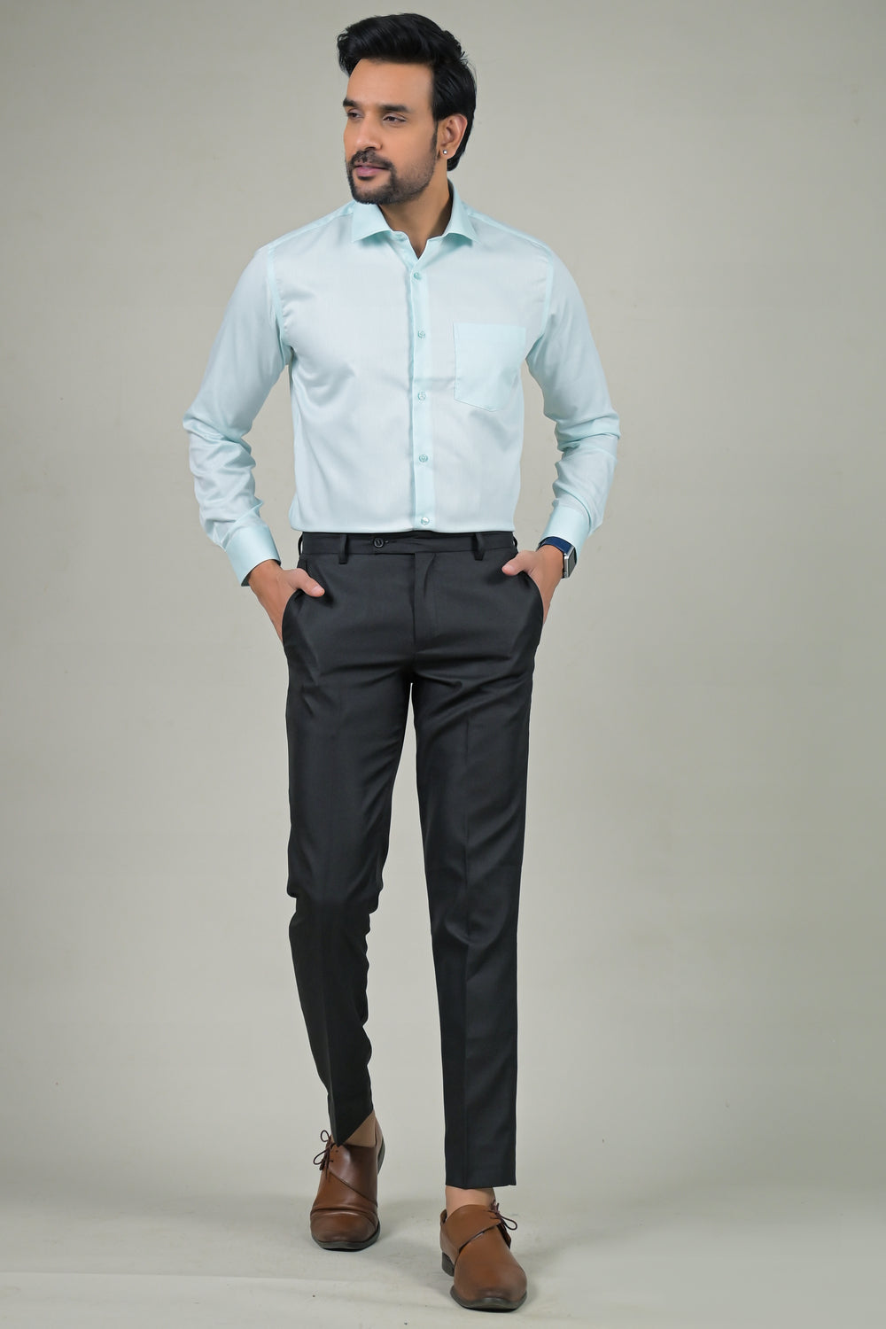 Park Avenue Mens Subtle Textured Formal Shirt