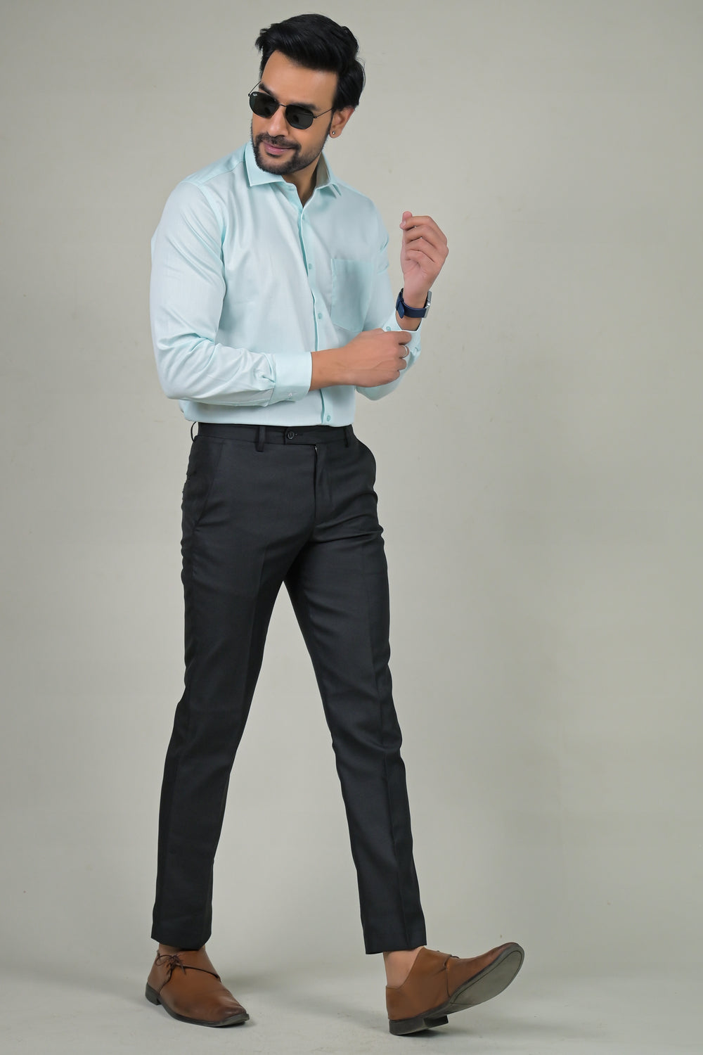 Park Avenue Mens Subtle Textured Formal Shirt