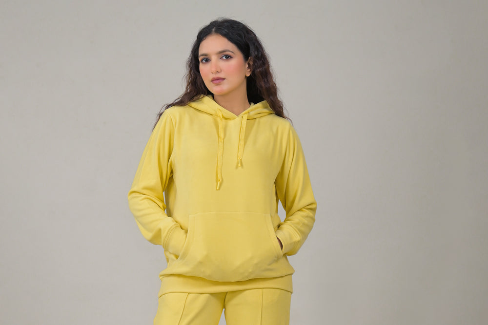 Soul Armor Solid Hoodie & Track Pant Women Co-Ord Sets