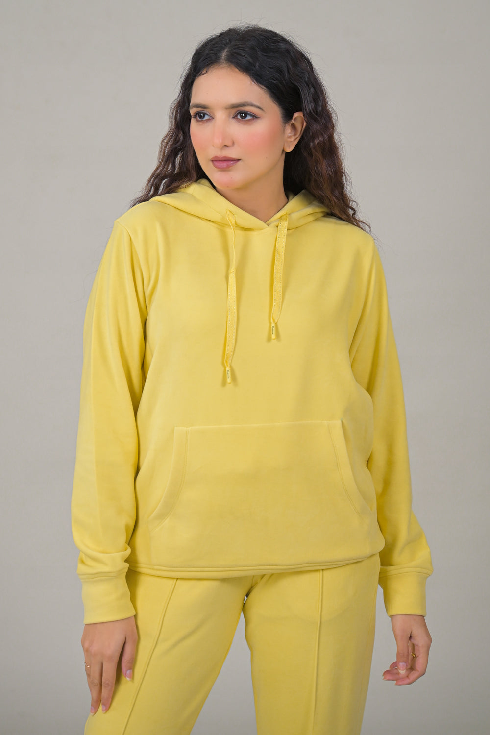 Soul Armor Solid Hoodie & Track Pant Women Co-Ord Sets