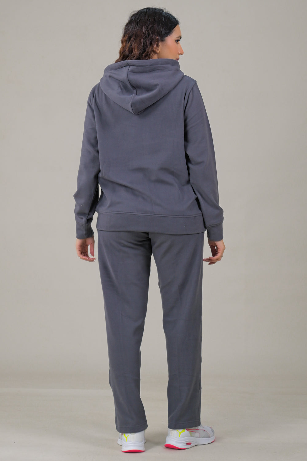 Soul Armor Solid Hoodie & Track Pant Women Co-Ord Sets