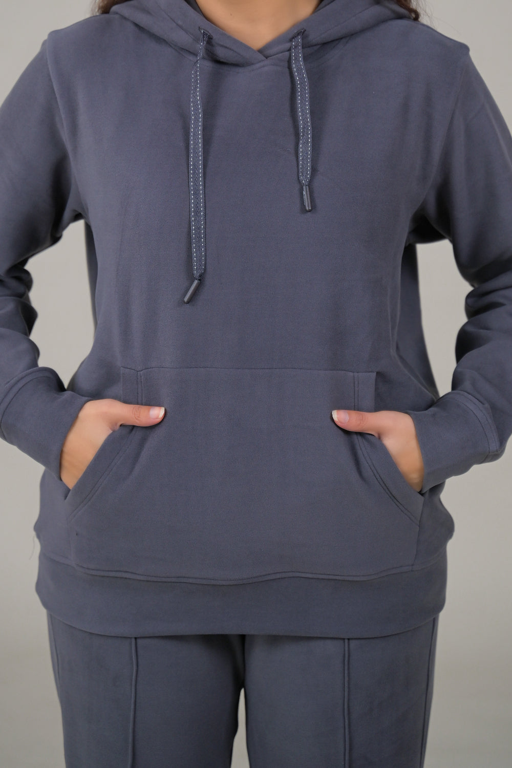Soul Armor Solid Hoodie & Track Pant Women Co-Ord Sets