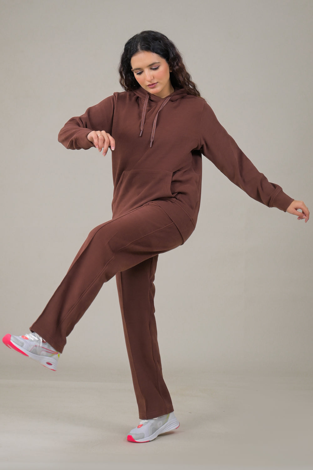 Soul Armor Solid Hoodie & Track Pant Women Co-Ord Sets