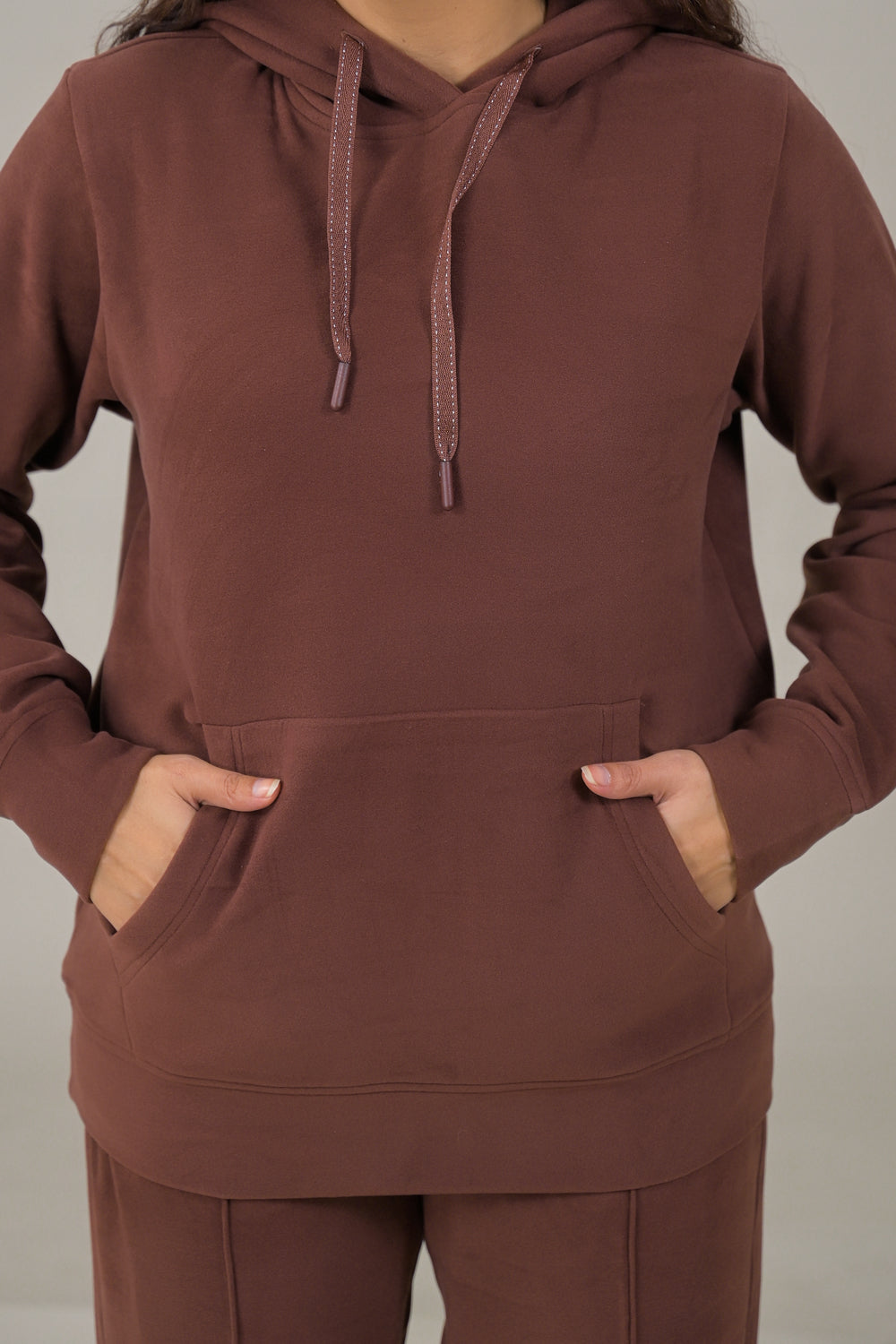 Soul Armor Solid Hoodie & Track Pant Women Co-Ord Sets