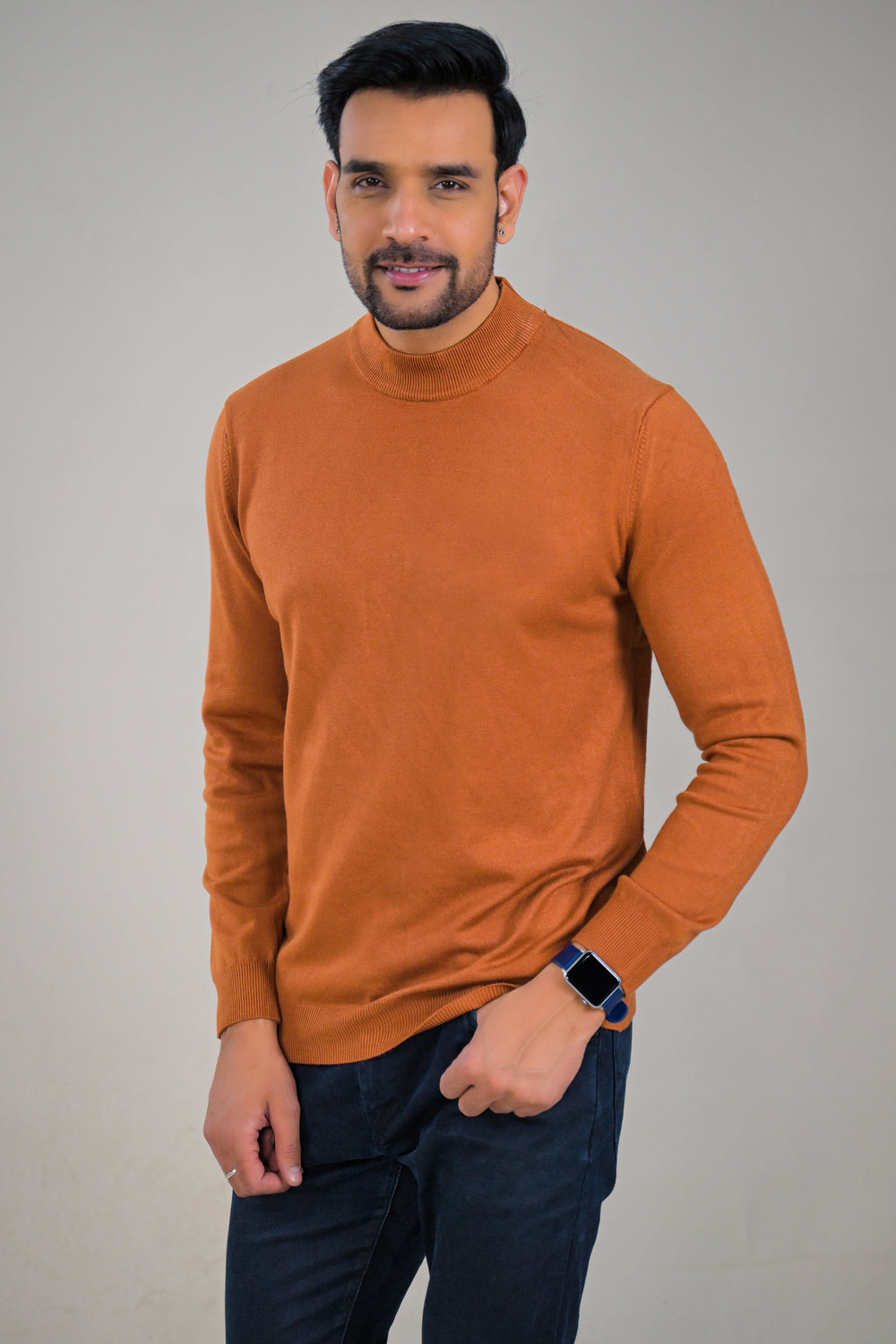 Soul Armor Classic Solid  Wool Blend Turtleneck Sweater