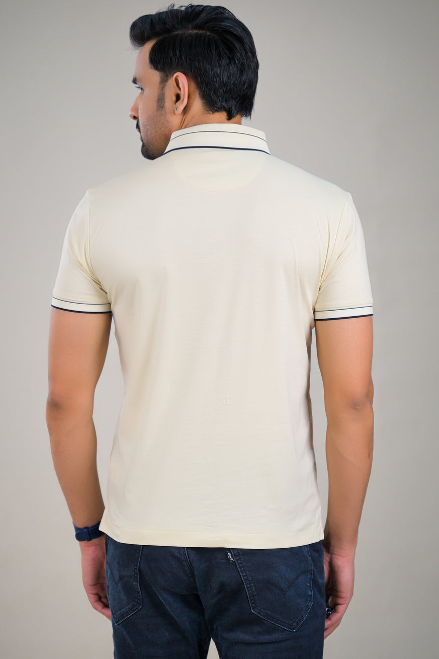 US Polo Mens Solid Half Sleeve Polo T-Shirt