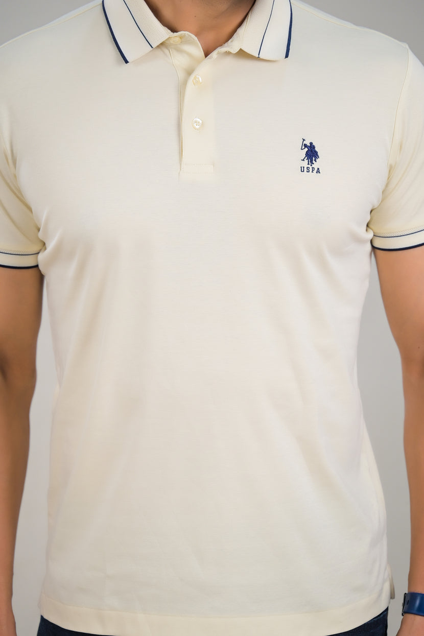 US Polo Mens Solid Half Sleeve Polo T-Shirt