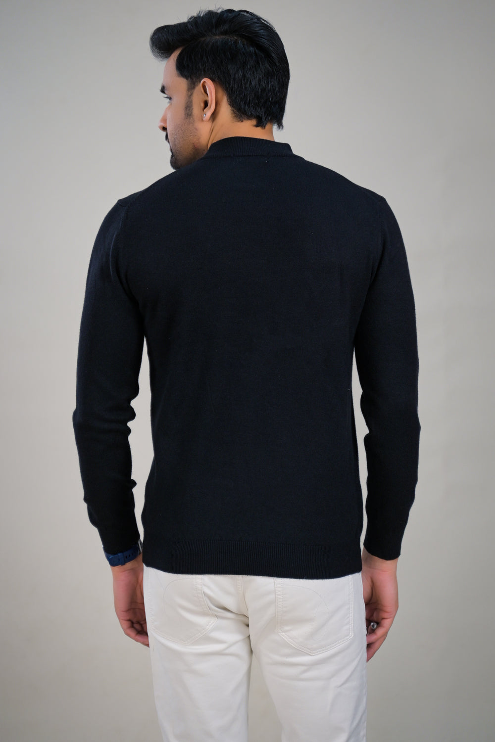 Soul Armor Classic Solid  Wool Blend Turtleneck Sweater