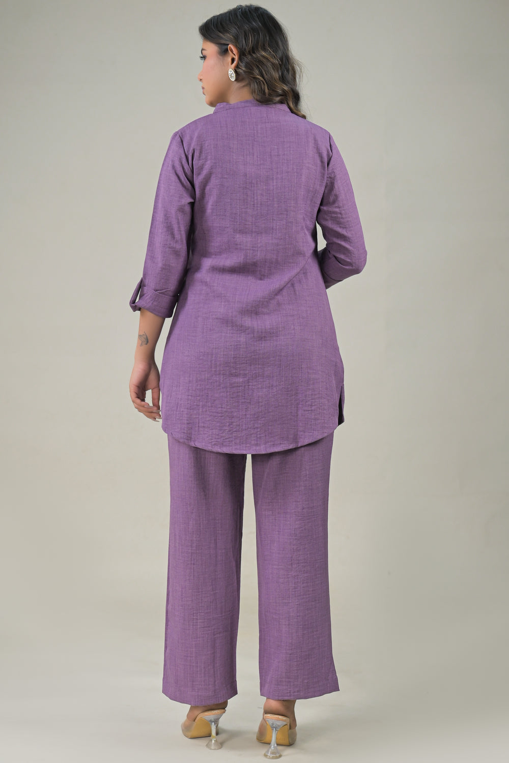 Soul Armor Minimal Solid Kurta Co-Ord Set