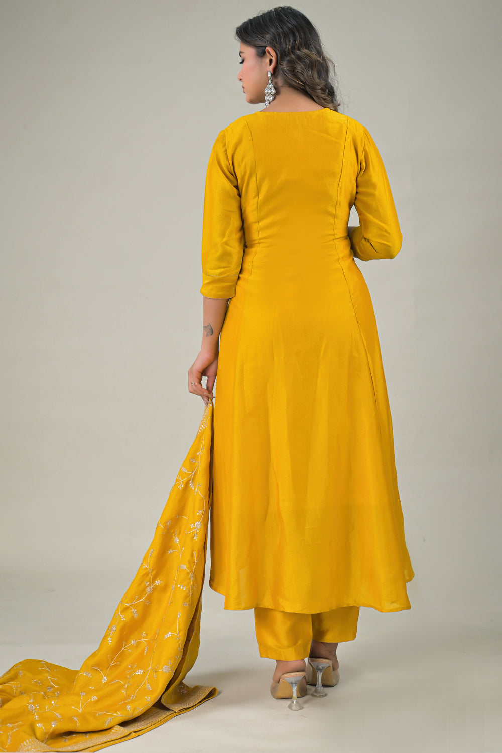 Soul Armor Embroidered Straight Kurta Set with Designer Dupatta