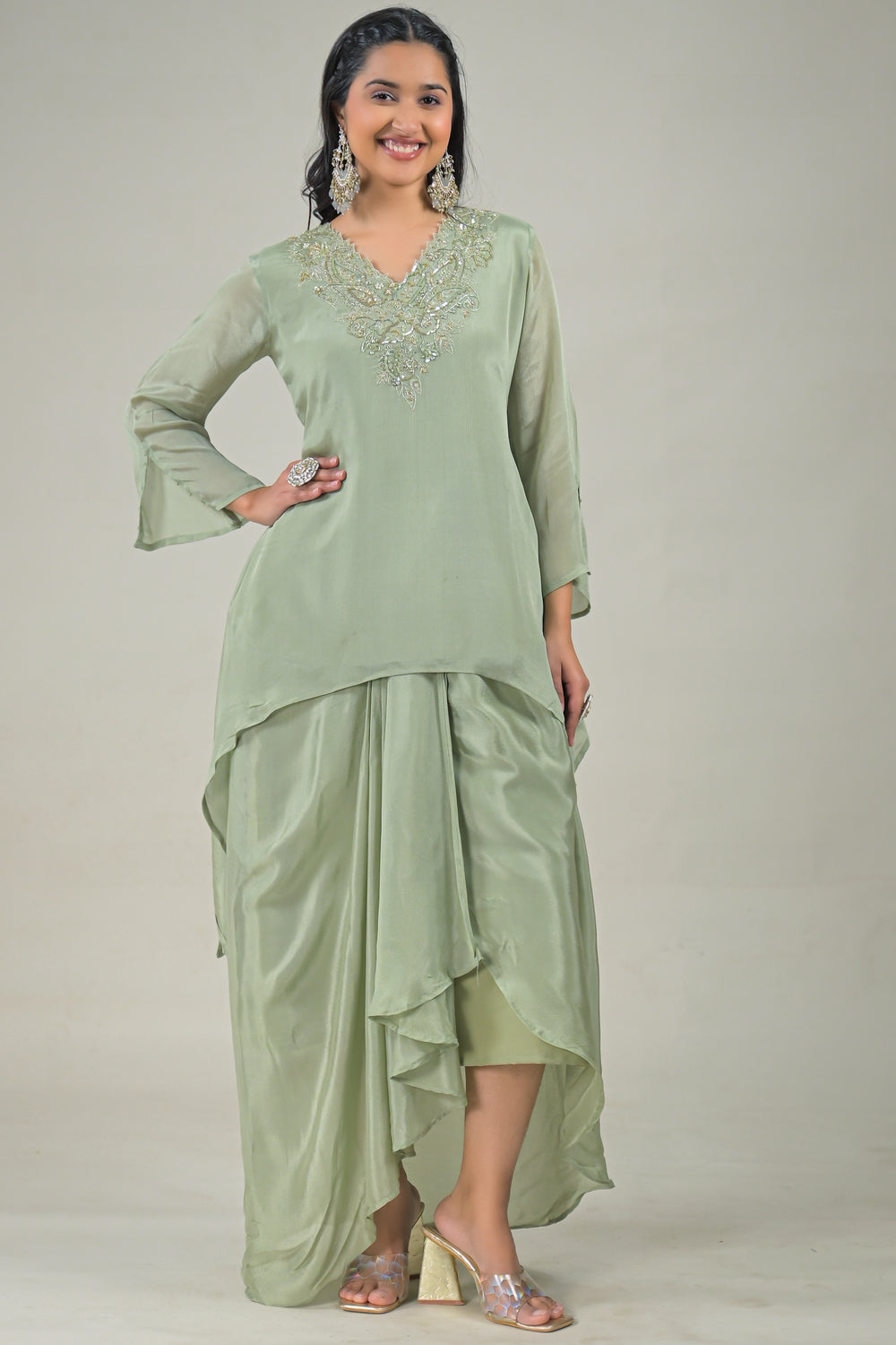Soul Armor Designer Embroidered Co-Ord Set for Women