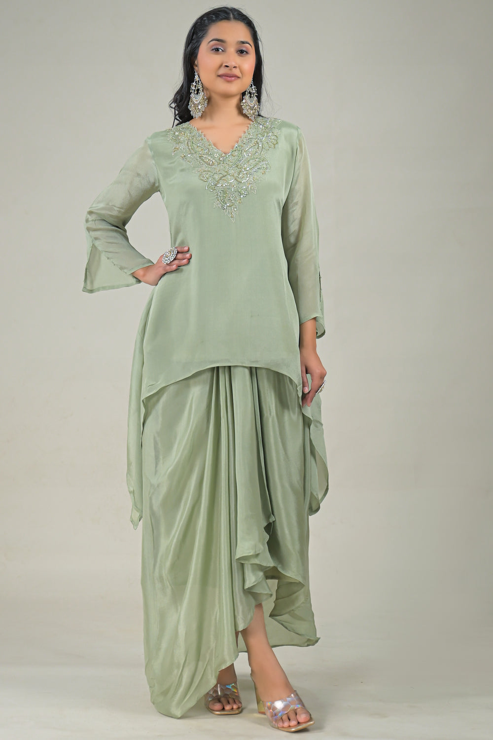 Soul Armor Designer Embroidered Co-Ord Set for Women