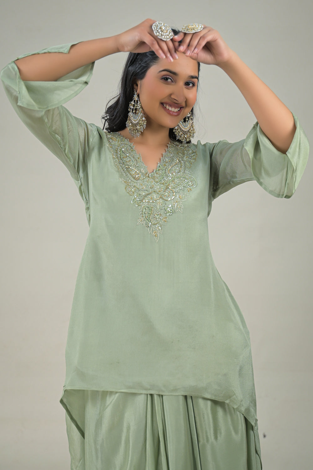 Soul Armor Designer Embroidered Co-Ord Set for Women
