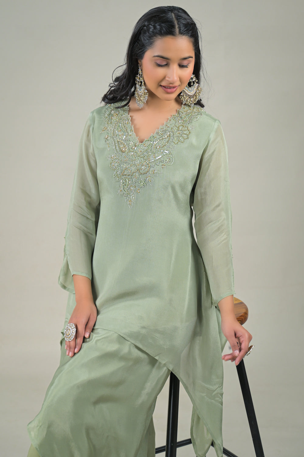 Soul Armor Designer Embroidered Co-Ord Set for Women