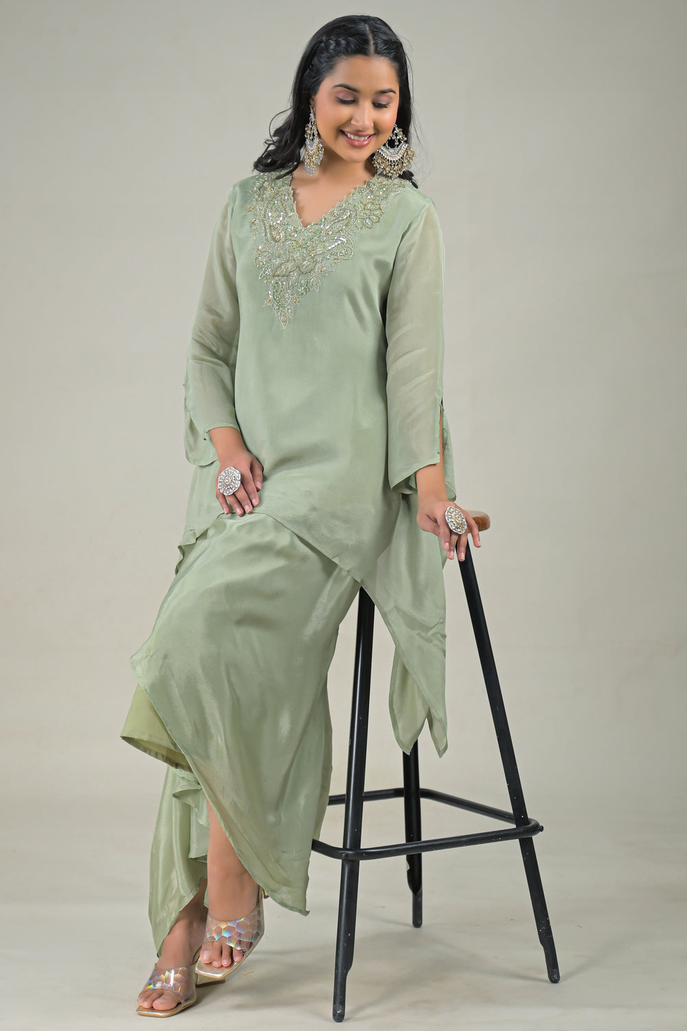 Soul Armor Designer Embroidered Co-Ord Set for Women