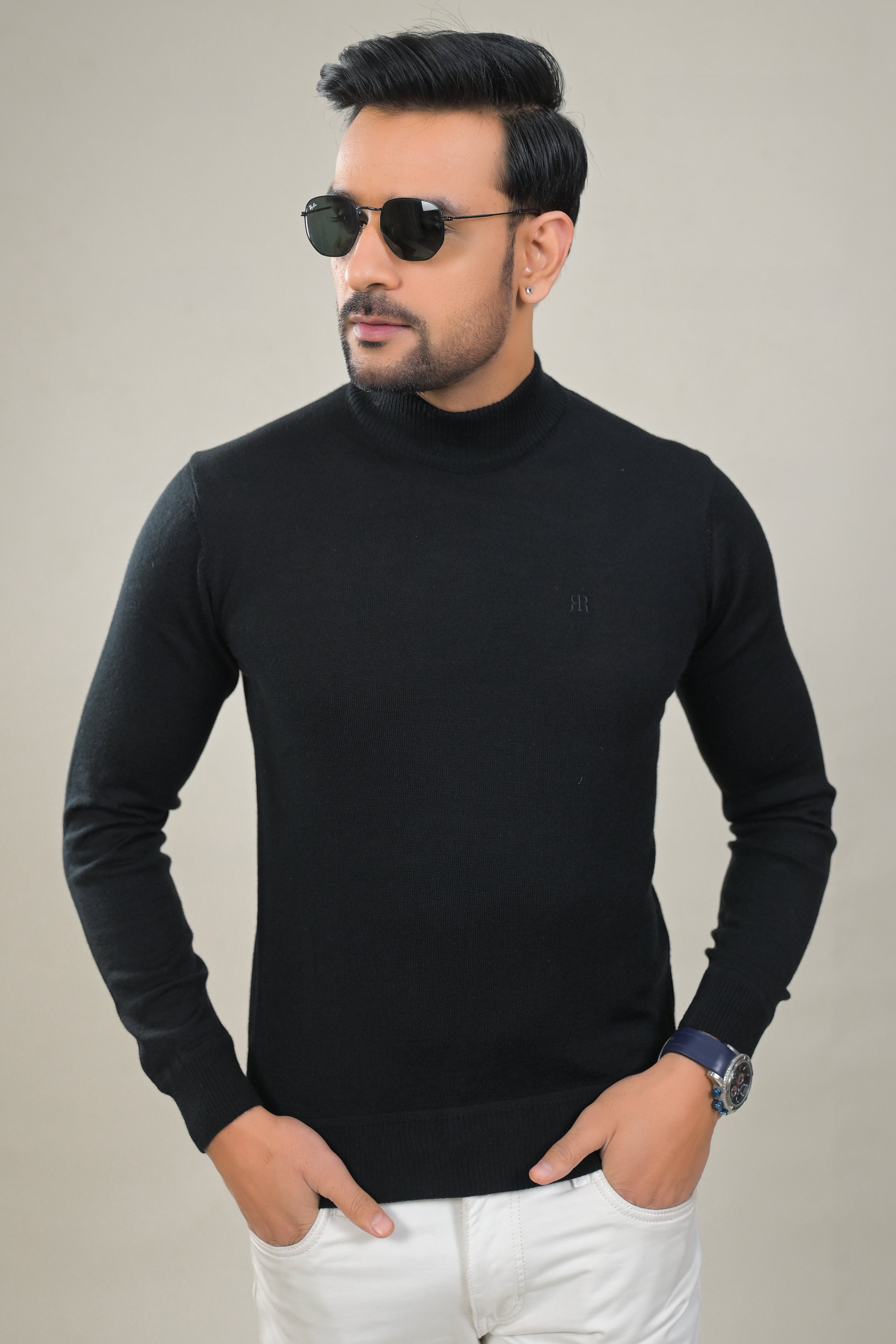 Raymond Full Sleeve Turtle Neck Pullover Sweater