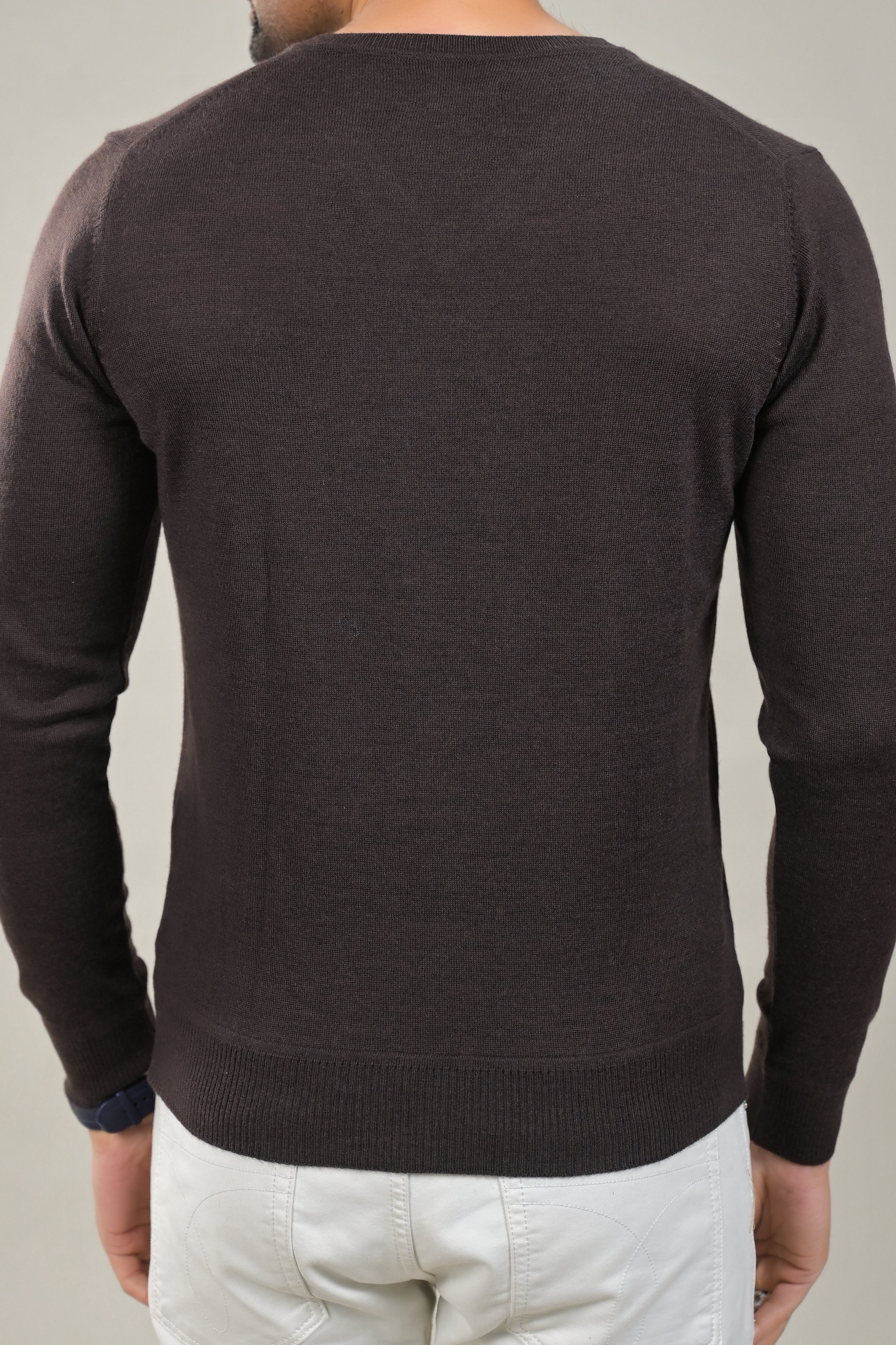 Raymond Solid V-Neck Knit Pullover Sweater
