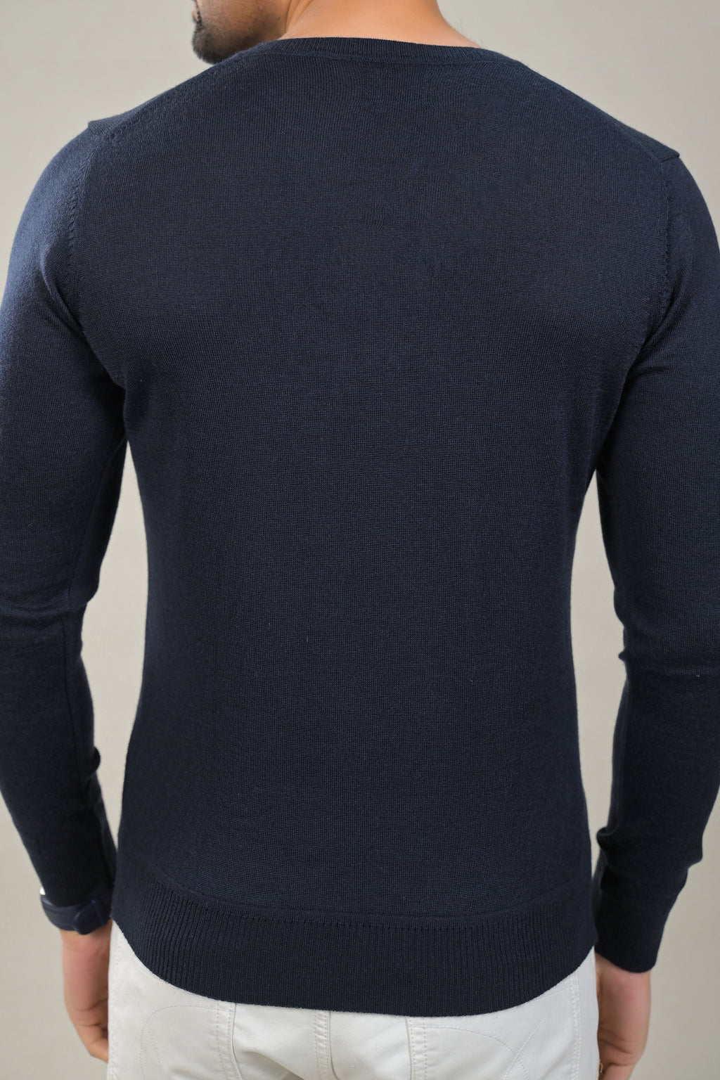 Raymond Solid V-Neck Knit Pullover Sweater