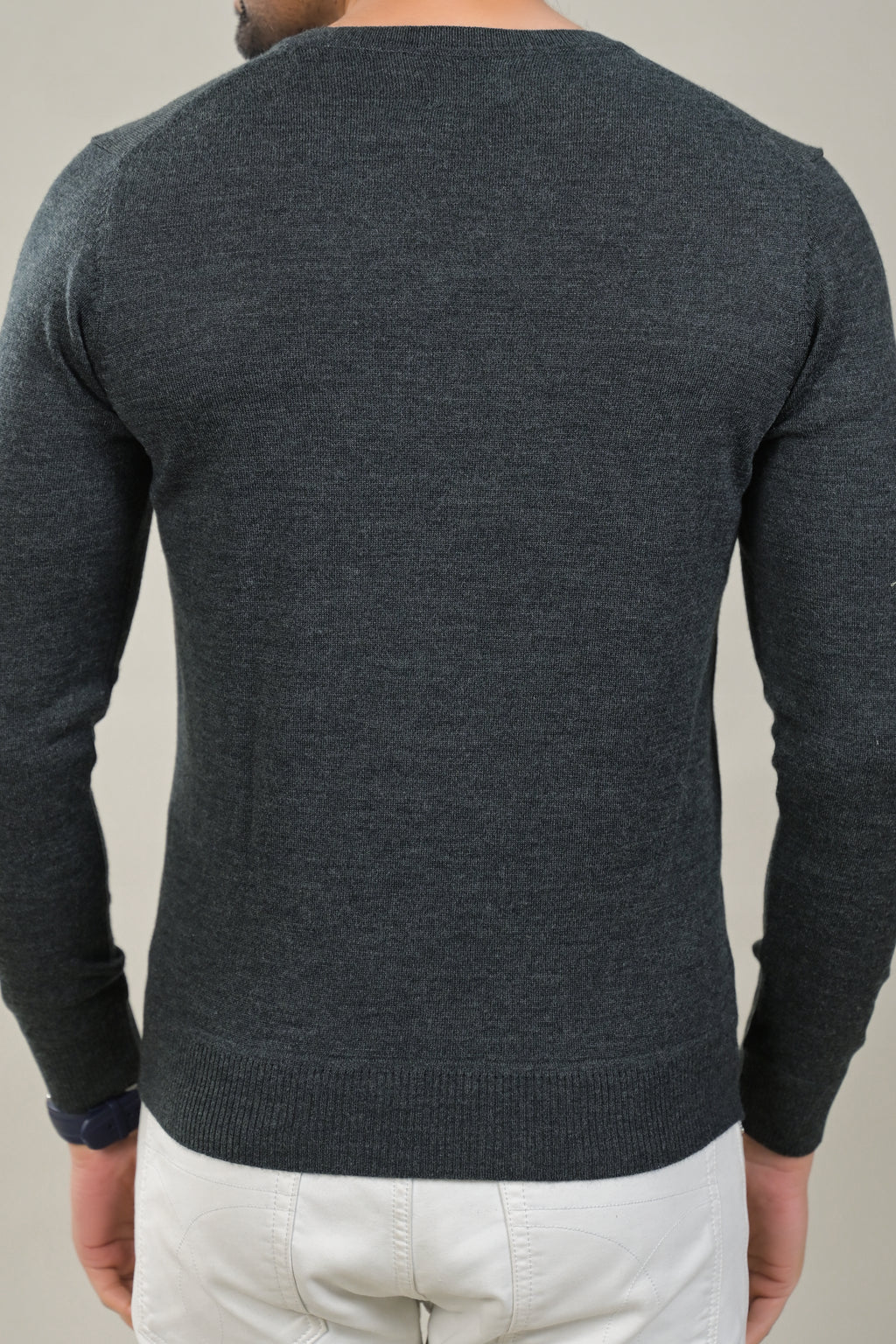 Raymond Solid V-Neck Knit Pullover Sweater