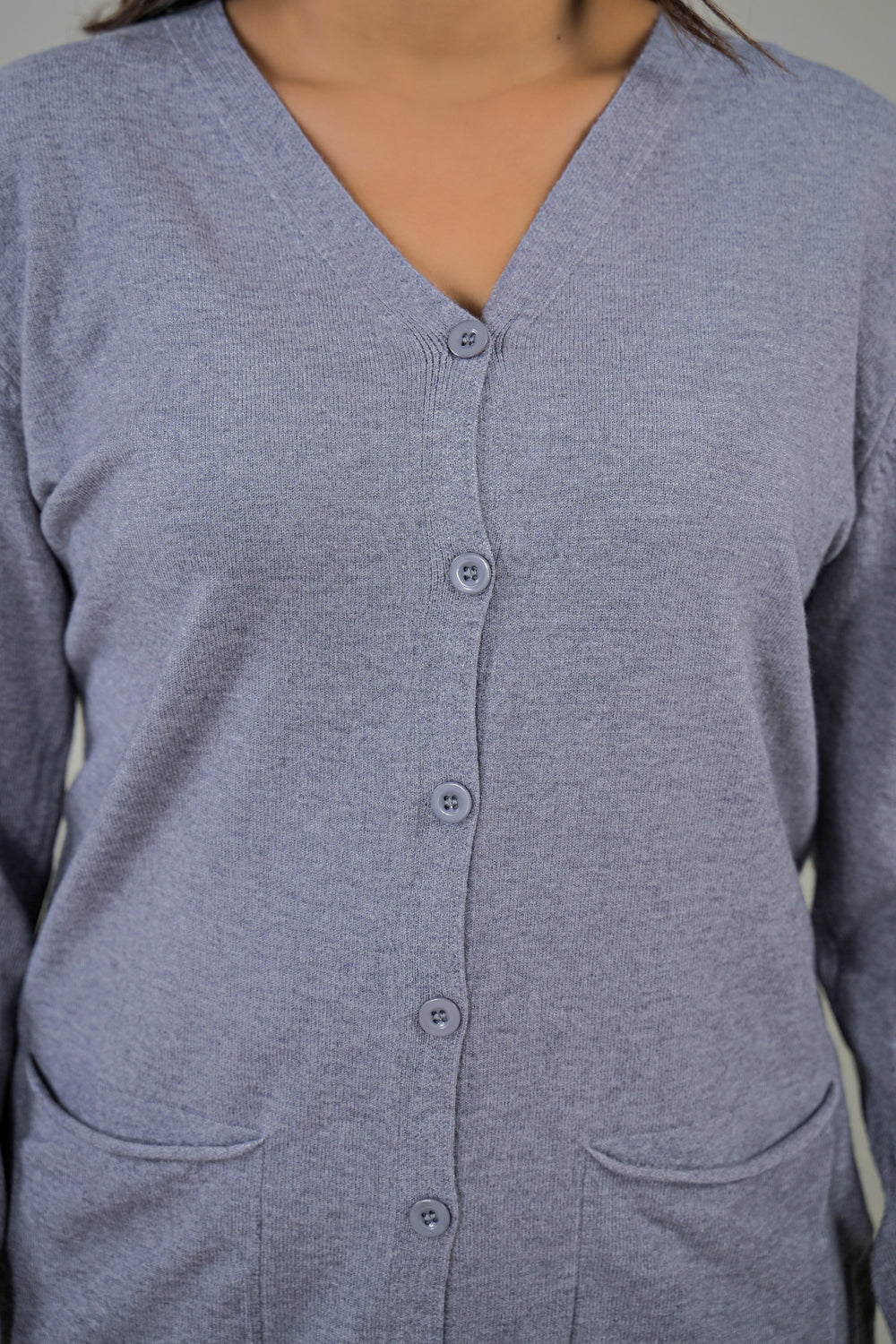 Soul Armor Solid Full Sleeve Button Cardigan Sweater