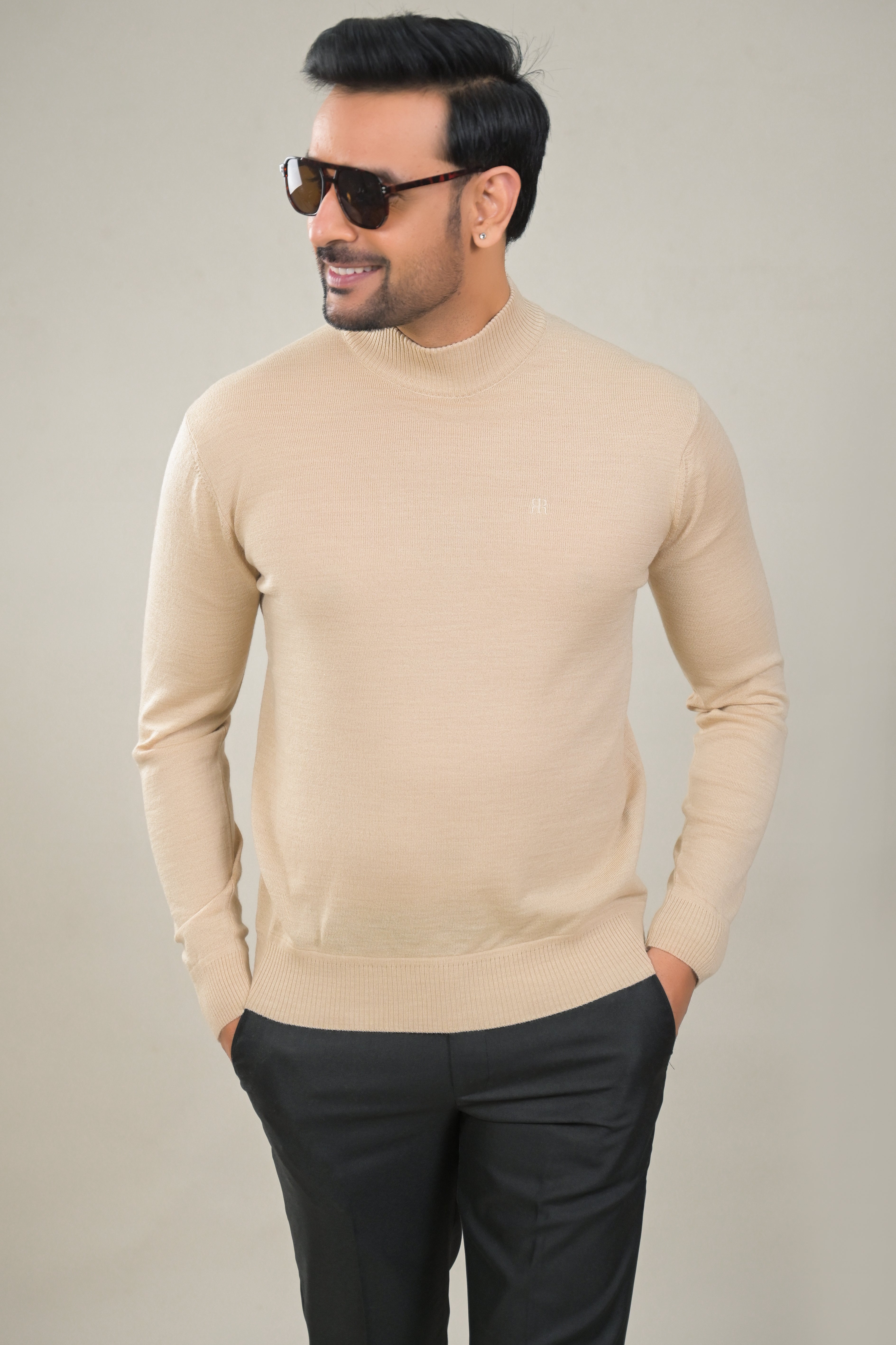 Raymond Full Sleeve Turtle Neck Pullover Sweater