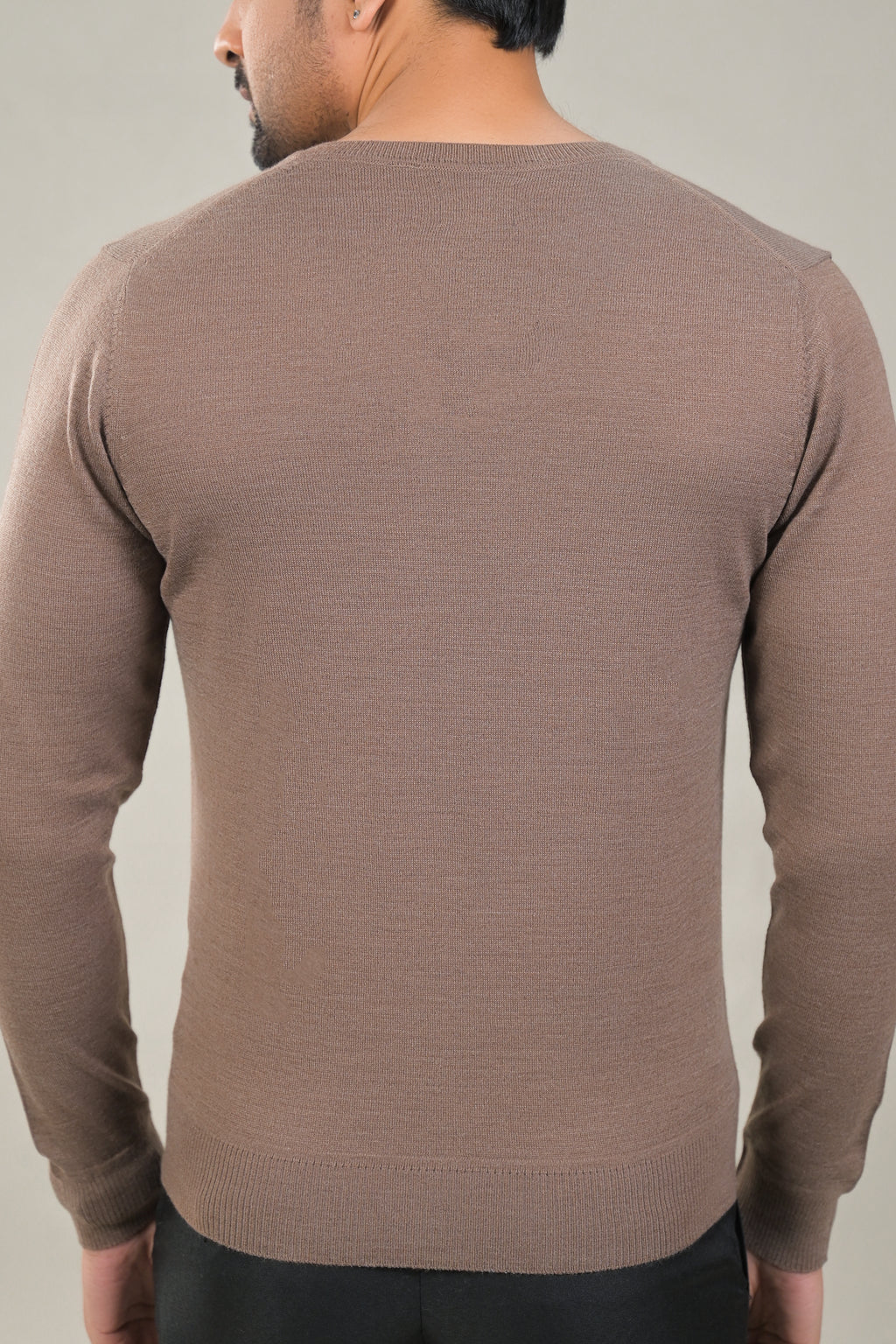 Raymond Solid V-Neck Knit Pullover Sweater