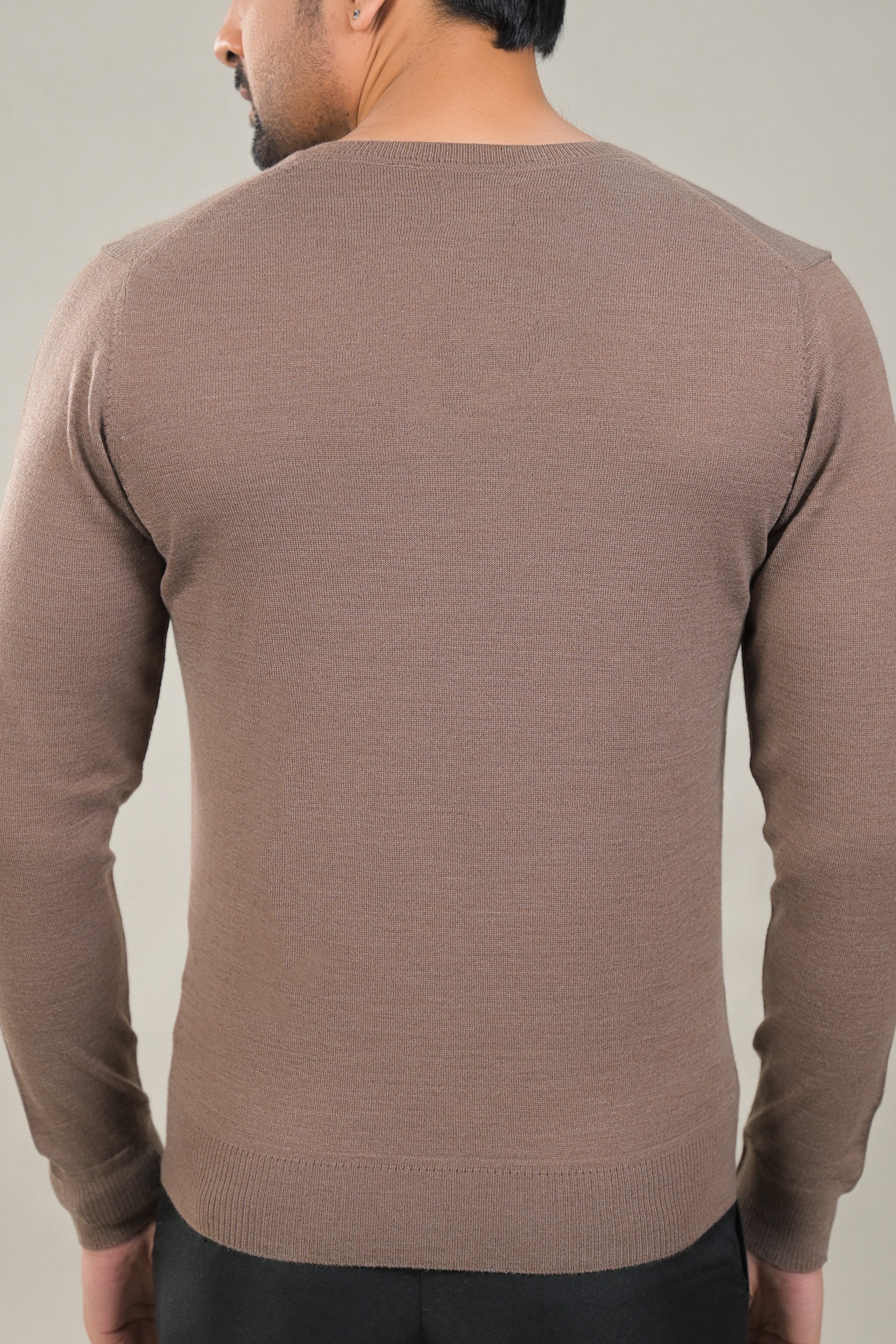 Raymond Solid V-Neck Knit Pullover Sweater